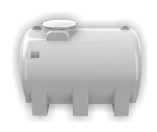 Cold Water Plastic Tank, Horizontal with legs